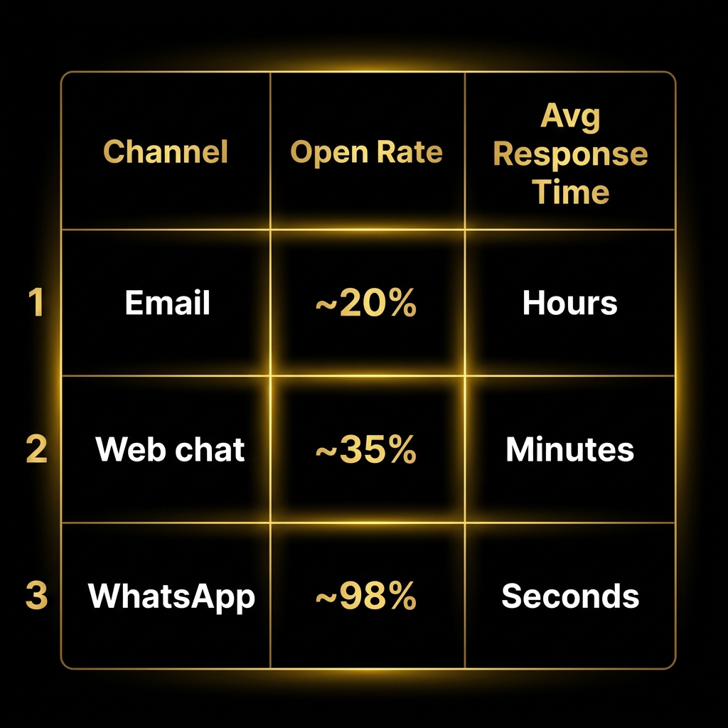 Why WhatsApp Beats Email and Web Chat